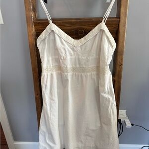 Vintage American Eagle Cotton Sun Dress with Delicate Eyelet Details
